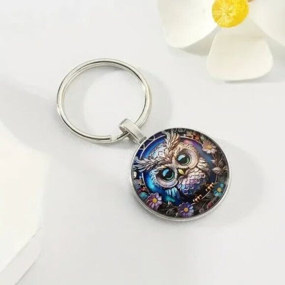 Stainless Steel OWL Keyring Keychain Accessory - Picture 2 of 5